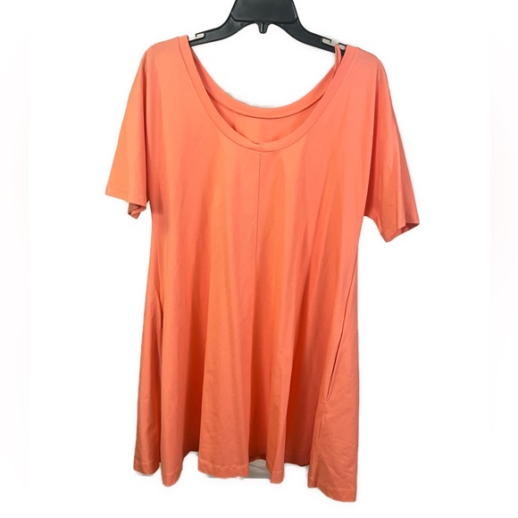 COS NWT Women's A-Line Peach Casual T-Shirt Dress- Size Medium - Picture 2 of 8
